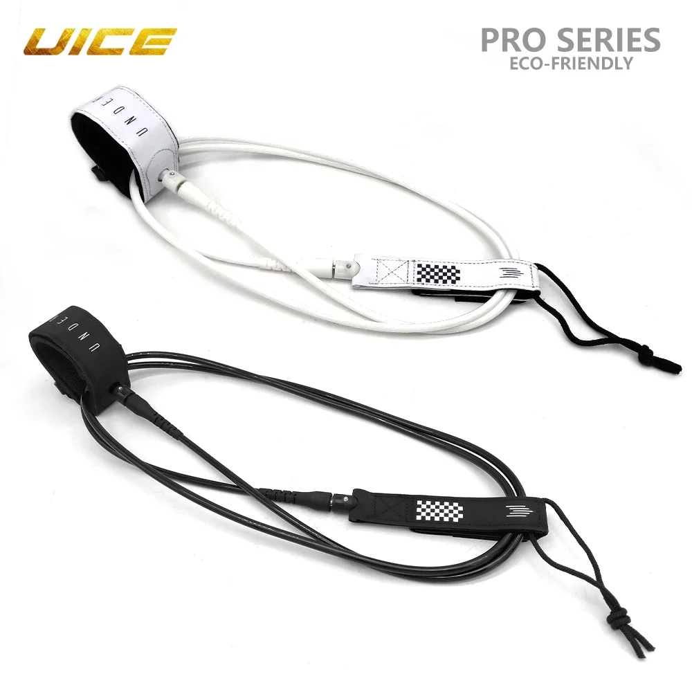Surf Rope SUP Board PRO SERIES Surfboard Leash 7mm6-9FT Non-Slip Upgrade TPU Double Stainless Swivel Surfing Foot Rope