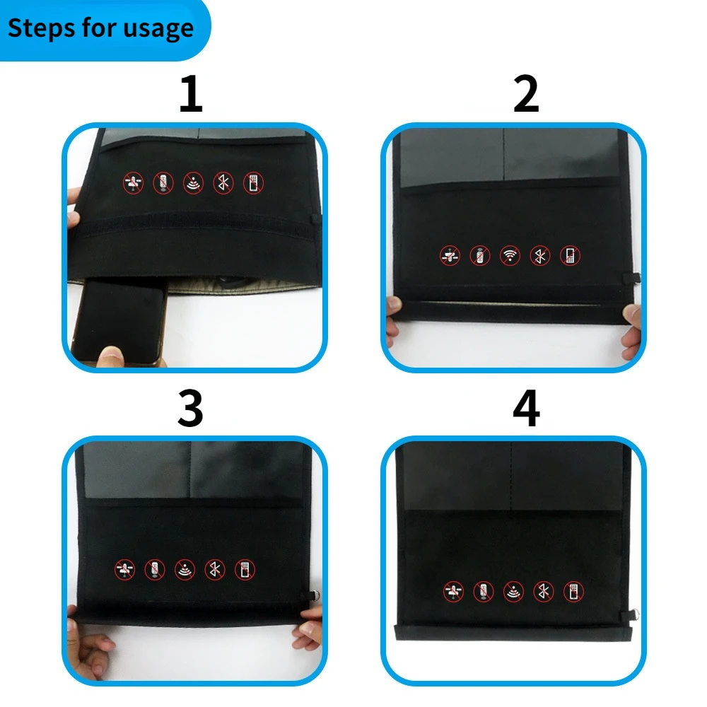 Signal Blocking Bag Mobile Phone Anti-radiation Signal Shielding Bag Faraday Cage Pouch Car Key Radiation Protection Storage key case cover car key shell car key blocker car key shielding box faraday key fob protector
