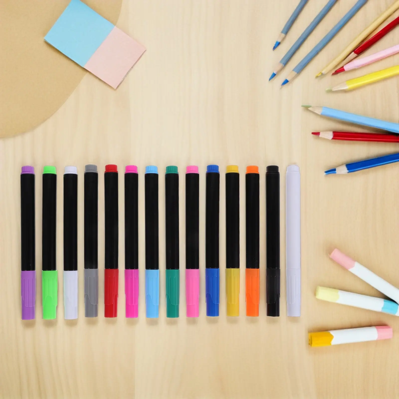 14Pcs 화이트보드 펜 액체 분필 마커 14 색 지울 수있는 빠른 건조 마커 칠판 유리 창문 학교 사무실