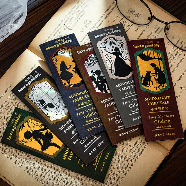 1Set Fairy Tale Theme Bookmarks Snow White Decoration Book Page Markers Student Office Stationery Supplies