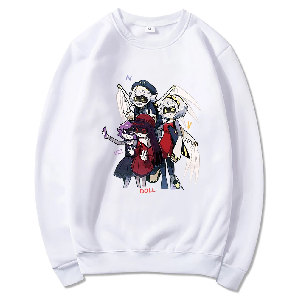 Murder Drones Uzi Doll N V Hoodie Women Harajuku Kawaii Hoodies Unisex Anime Cartoon Streetwear Aesthetic Pullovers Sweatshirts