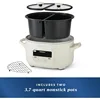 MultiMeal Multicooker and Programmable Slow Cooker with Bake Function,12.25"D x 18"W x 9.25"H, Off-White 6