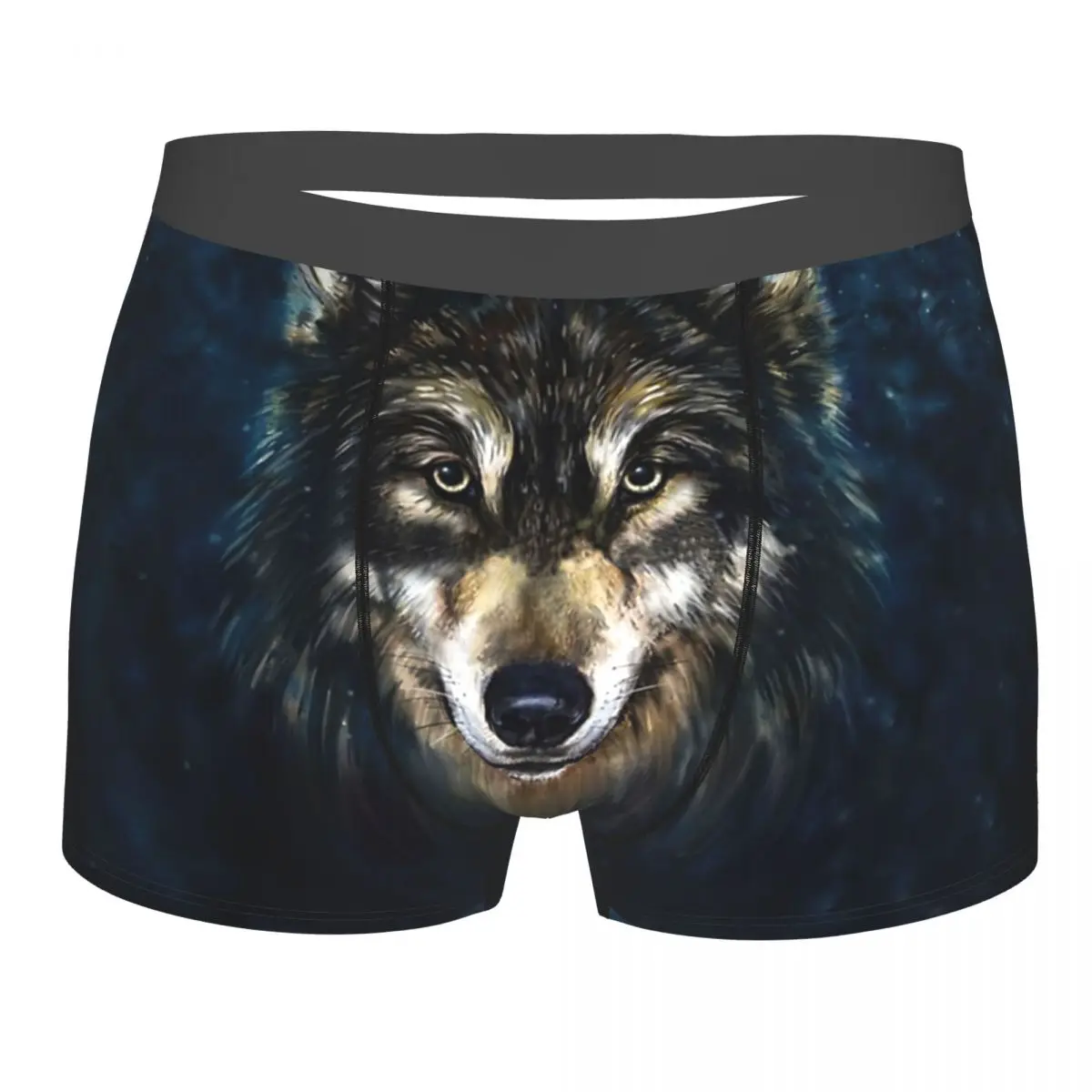 

Artistic Wolf Face_ Throw Blanket By FantasyDesig Underpants Breathbale Panties Male Underwear Print Shorts Boxer Briefs