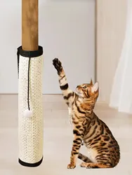 Eco-Friendly Natural Sisal Cat Scratcher Mat - Durable Claw-Grinding Protector - S