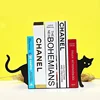Metal Bookends Cute Black Cat Bookends Bookends For Shelves School Office Library Book Desktop Organizer Bedroom Book Holders 6