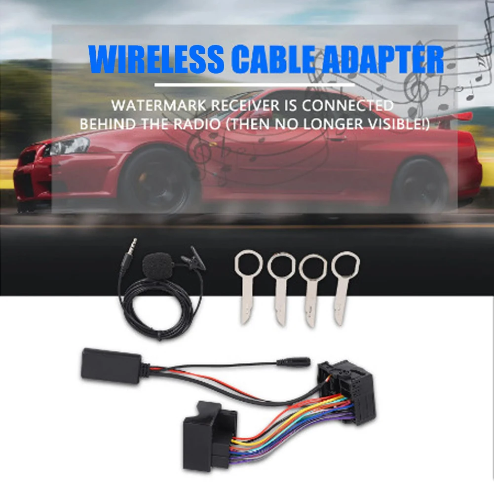 Microphone Handsfree Wiring Hands-Free Call BT Audio AUX-IN Cable Bluetooth-Compatible Music Adapter for Ford Fusion 2005-2012