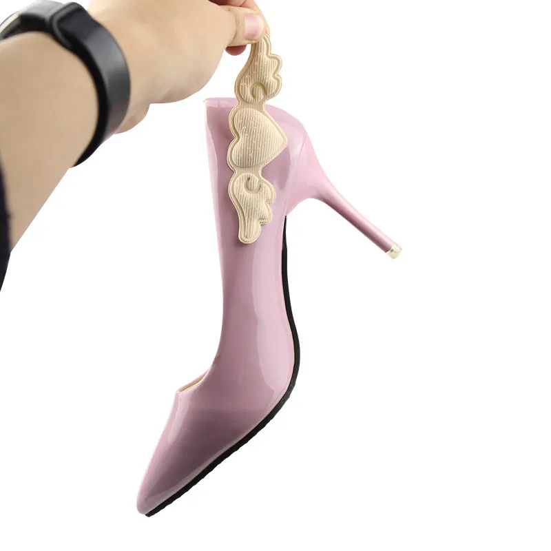 Women Sponge Heel Pads Angel Wings Adhesive Patch for Pain Relief High Heels Shoes Sticker Foot Care Liner Grips Insole Cushion