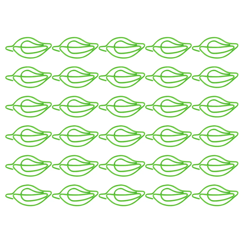 

30 Pcs Wedding Leaf Paper Clip Student Office Supplies Memo Clips for Paperwork