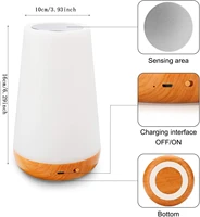 Night Light RGB 13 Color Changing Remote Control Touch Dimmable Lamp Portable Table Bedside Lamps USB Rechargeable Night Lamp 2