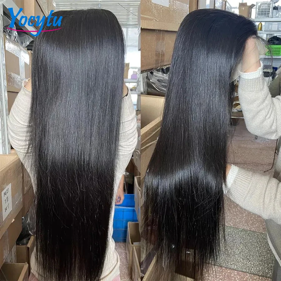 13X4 Lace Front Human Hair Pruik 26 Inch Pre Geplukt Menselijk Haar Lace Frontale Pruik Voor Zwarte Vrouwen Bot Steil Menselijk Haar Pruiken Goedkope Menselijk Haar Pruiken Op Uitverkoop 1-3 Werkdagen Snelle Verzending