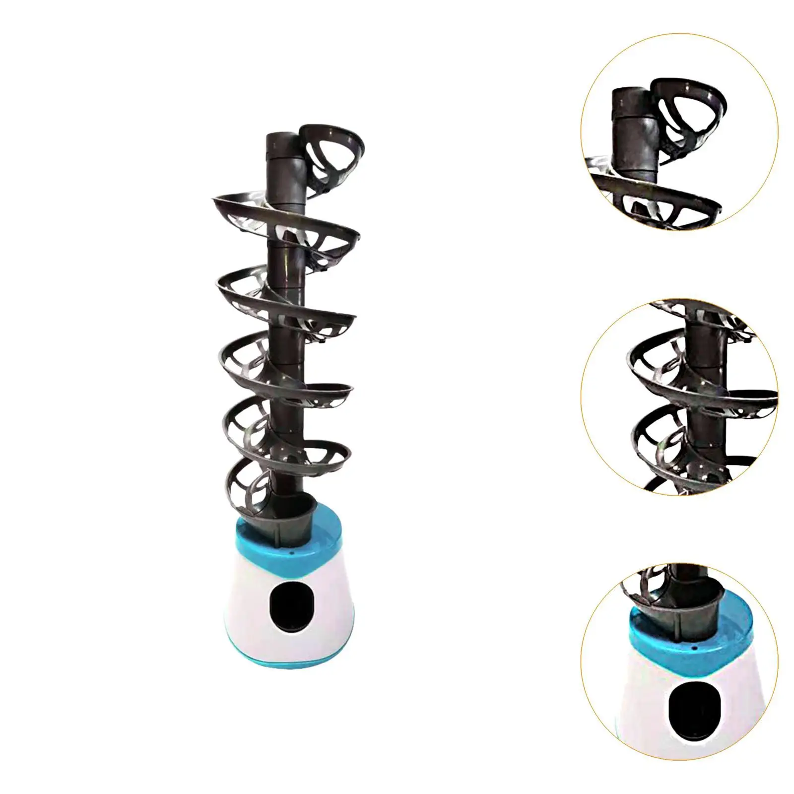 Table Tennis Robot Portable Automatic Launcher Robot for Beginners Self Play Holds 50 Balls