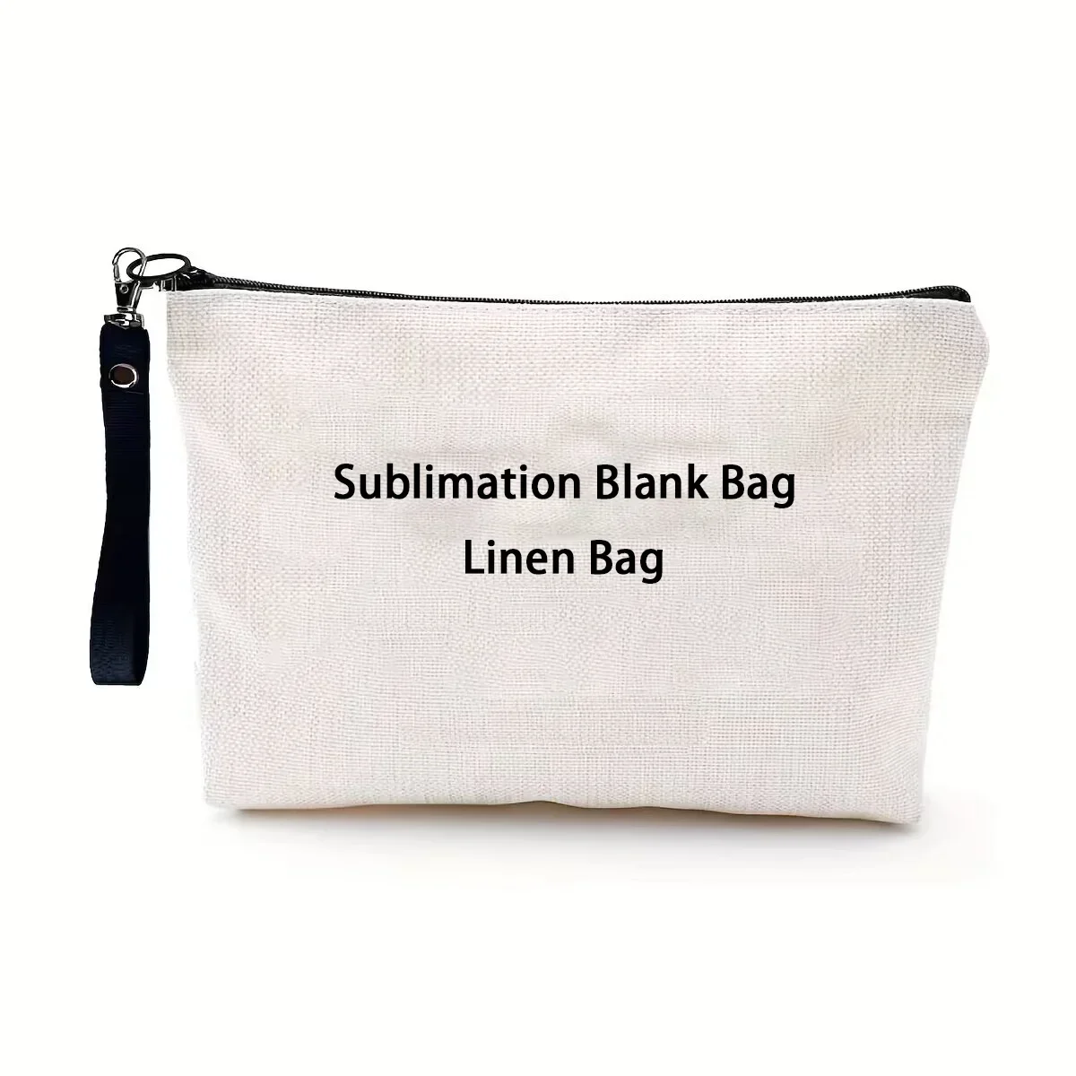 Polyester Women Wristlets Cosmetic Sublimation Blank Makeup Bag