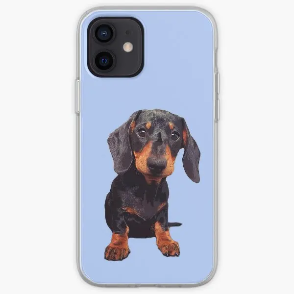 Custodia Per Telefono Dachshund Black And Tan Puppy Iphone Tou Personalizzabile Per Iphone X Xs Xr Max 11 12 13 14 Pro Max Mini 6 6S 7 8 Plus