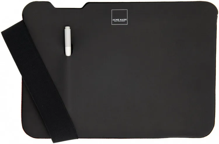 Custodia Aderente Acme Made Per Laptop 11-13 Pollici – Neoprene StretchShell, Impermeabile, Senza Cerniera, Grigio/Arancione, Taglia XS - 2
