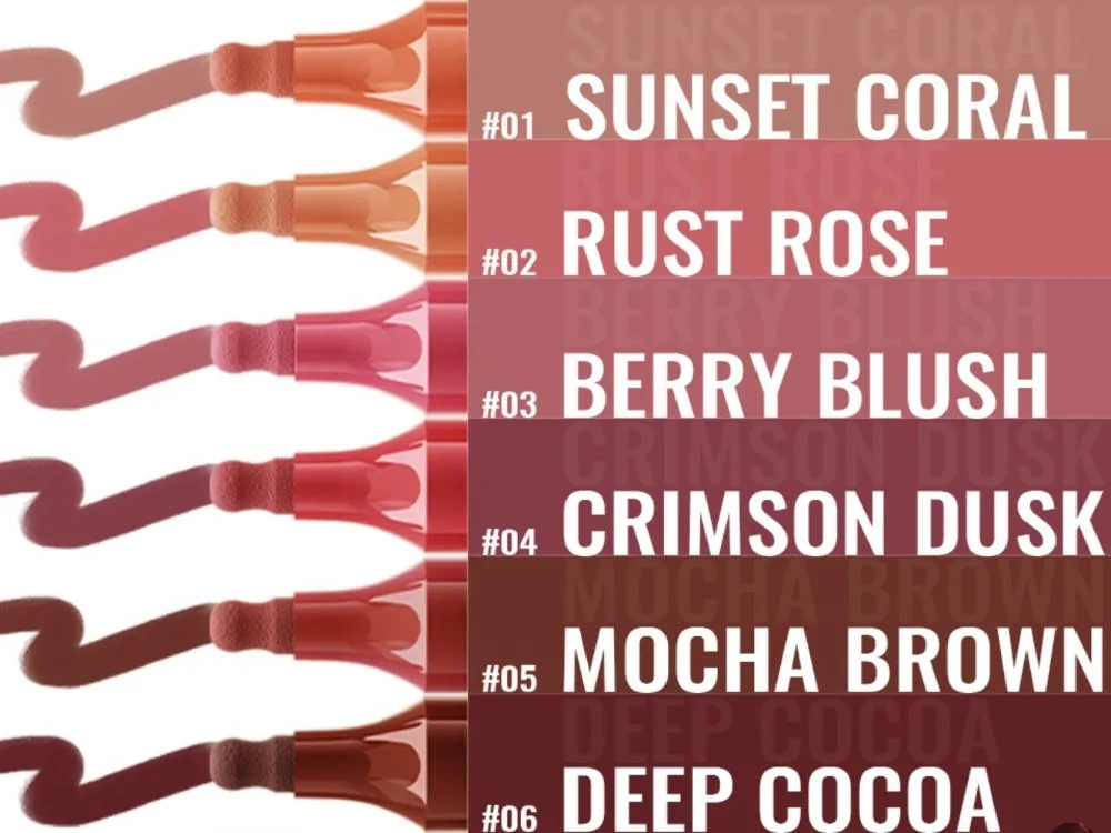 Matte Liquid Lip Liner Pencil Long Lasting Natural Lip Contour Pen_voghion.com
