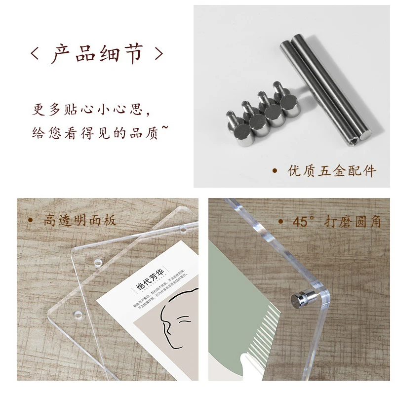 Espositori Acrilico Per Cartelli A4 - 6 Pezzi, Doppia Faccia, Per Menù E Decorazioni - Foto 13