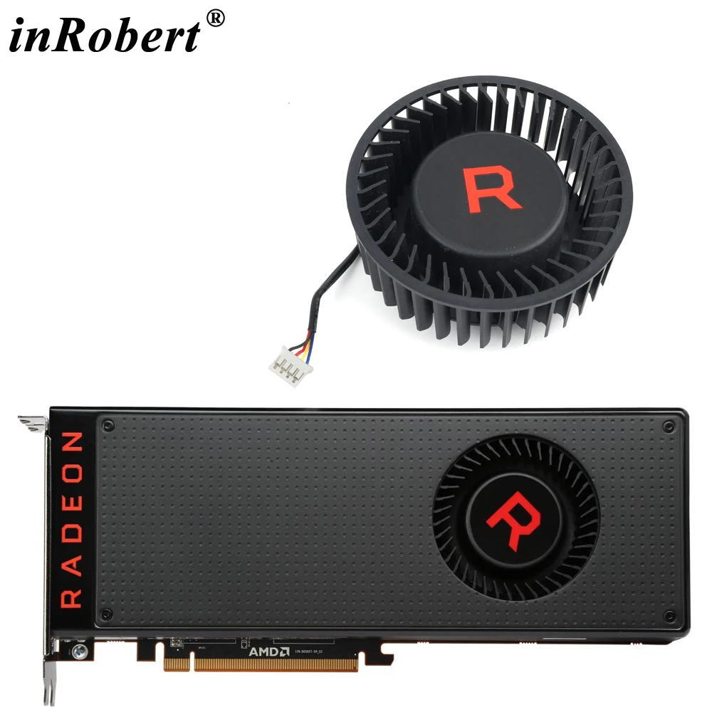 Вентилятор охлаждения BFB1012SHA01 BV5 RX VEGA56 VEGA64 для AMD XFX Radeon VEGA 64 56 серебристый