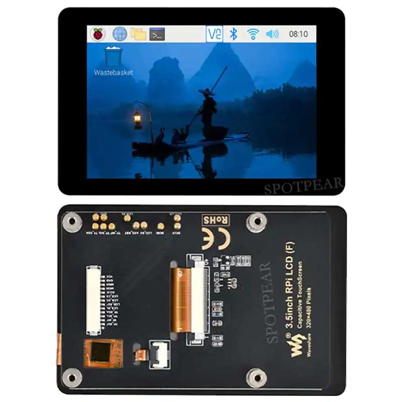 Raspberry Pi 3.5 inch LCD F Display Capacitance TouchScreen 320x480 60fps ST7796 GT911 Also For Arduino/Pico2/ESP32/RP2040/RP235 image 3