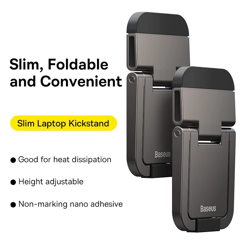 Baseus-suporte Portátil de Alumínio para Laptop Suporte para Computador de Mesa Suporte para Notebook Macbook Pro Ipad 1018 Pcs - Imagem 5