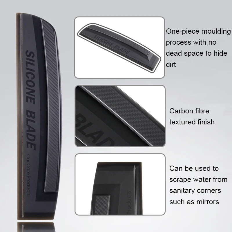 Non-Scratch Soft Silicone Handy Squeegee Car wrap tools Water Window Wiper Drying Blade Clean Scraping Film Scraper Accessories