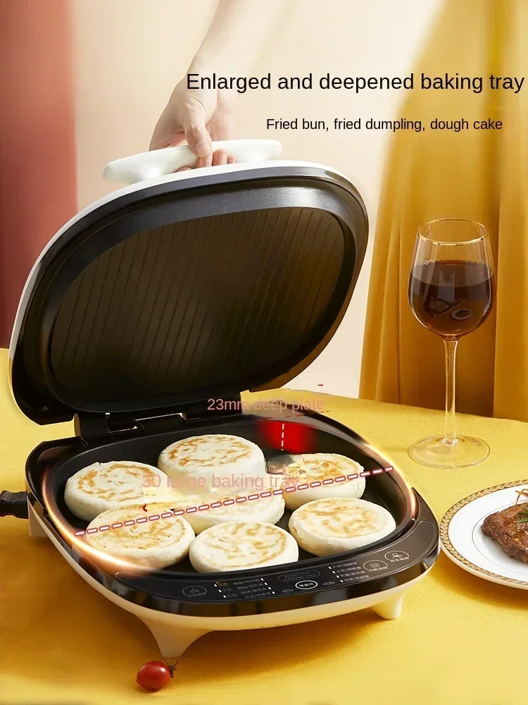 Multifunctional electric frying pan pancake machine double-sided heating electric pancake pan removable and washable 2