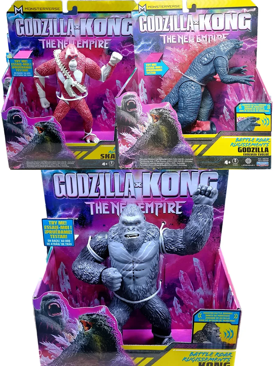 

Godzilla VS King Kong Model Toy Sounds with Joints Movable New Empire 2024 Skar King Collectible Action Figure Decoration Gifts