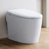 Non-electric Smart Bidet Toilet with Dual Bidet Nozzles Cleanse, Smart Toilet Built-in Pump for Power Flush,Map Flush 1000 Grams 1