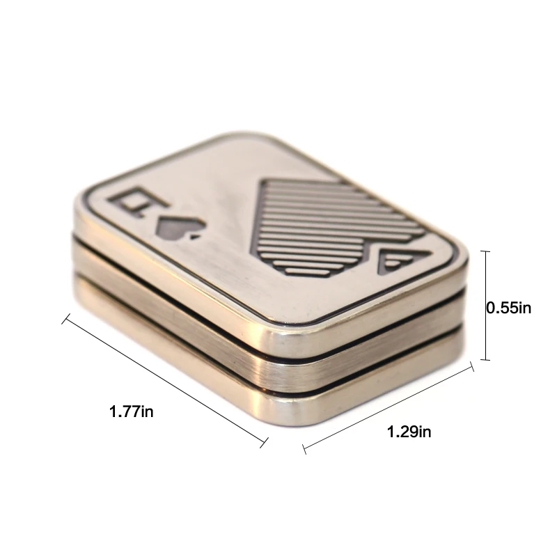 Triple Fidget Slider Poker Push Card AAA  Portable Decompress Magnetic Toys Adults Gifts 5