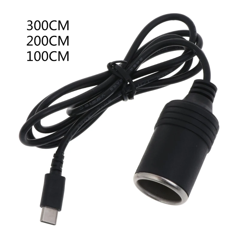

12V5A USBC Port to 12V Car Cigarette-Lighter Socket Female Converter Adapter