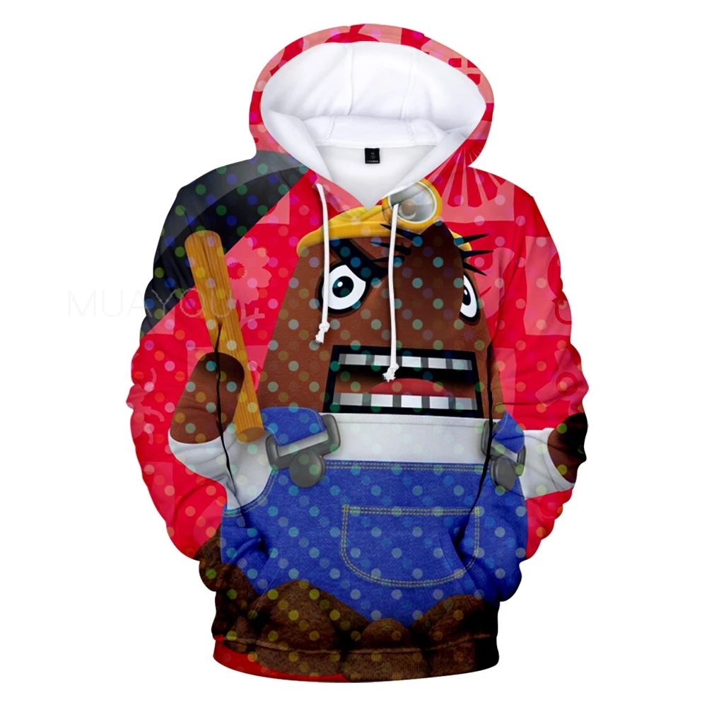 Hoodies men Animal Crossing 3D Sweatshirts Women pullover Cartoon Game Harajuku Funny Student's Hooded Spring/Autumn Tops