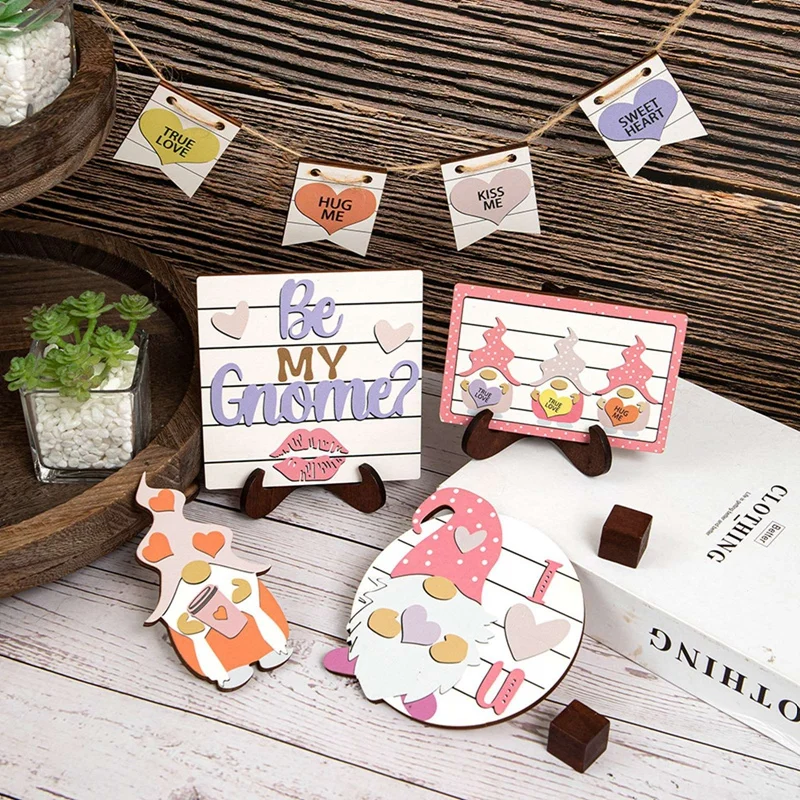 

День Святого Валентина, искусственные планшетные украшения, милый поднос, тема любви, декоративные подносы для украшения интерьера