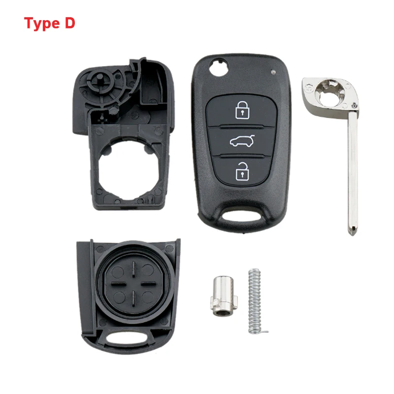 Enhanced Flip Folding Car Key Fob Case Shell Replacement