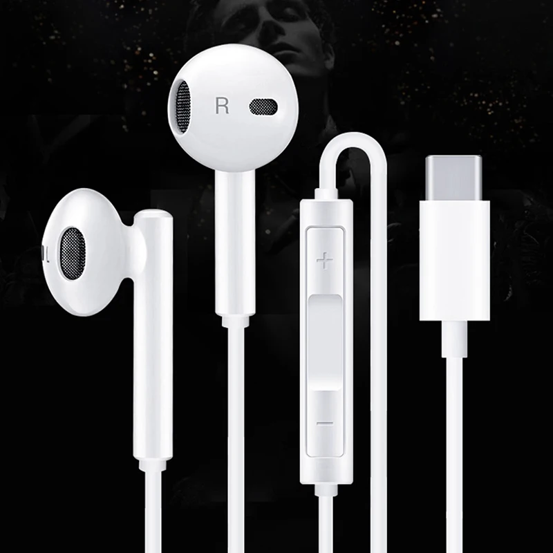 Honor AM33 Type C سماعة داخل الأذن سماعة رأس سلكية...