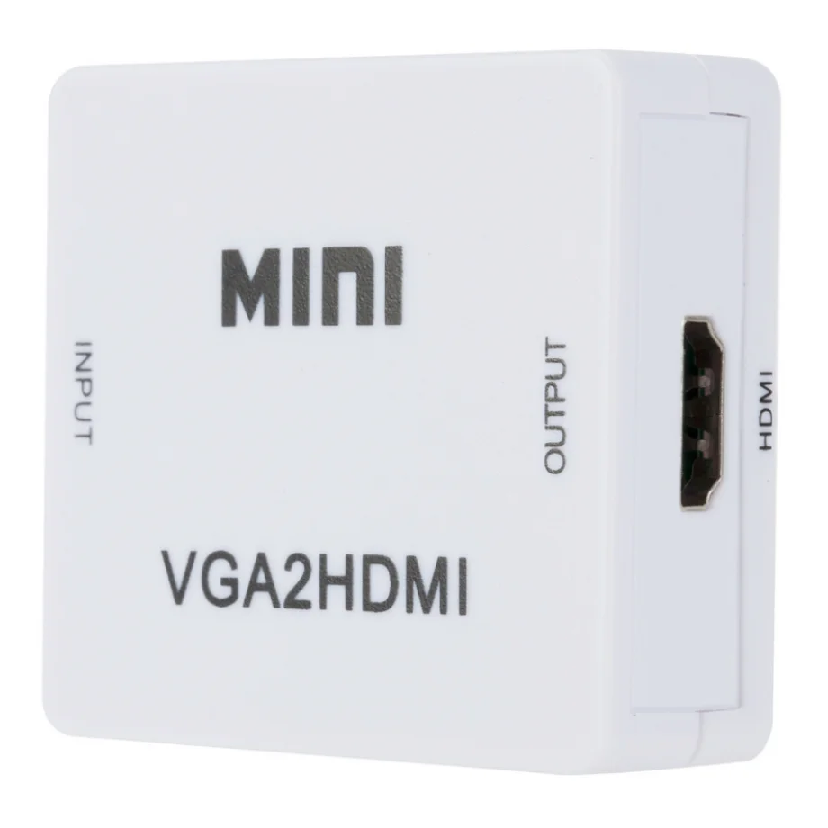 HDMI to VGA Adapter Cable VGA to HDTV Adapter VGA Cable Adapter VGA to HDMI Converter PzzPss Portable Mini VGA to HDMI-compatible Video Converter 1080P HDMI-compatible To VGA Box Audio Adapter For PC HDTV Projector