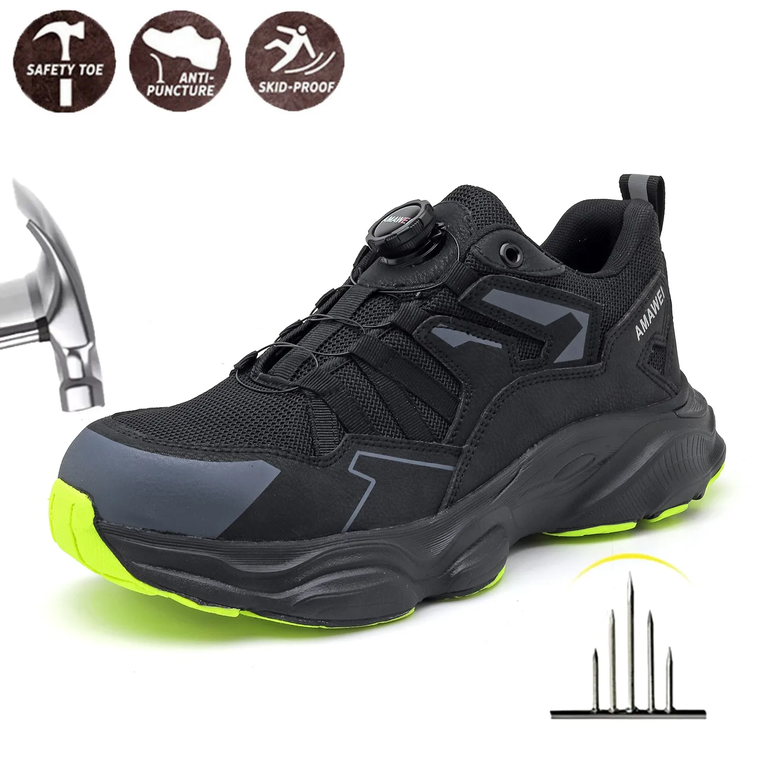 Zapatos De Seguridad Impermeabl De Cuero Genuino Rojo Con Punta De Acero Para Tobillo De Moda - China Moda Zapatos Y Botas De Seguridad Precio