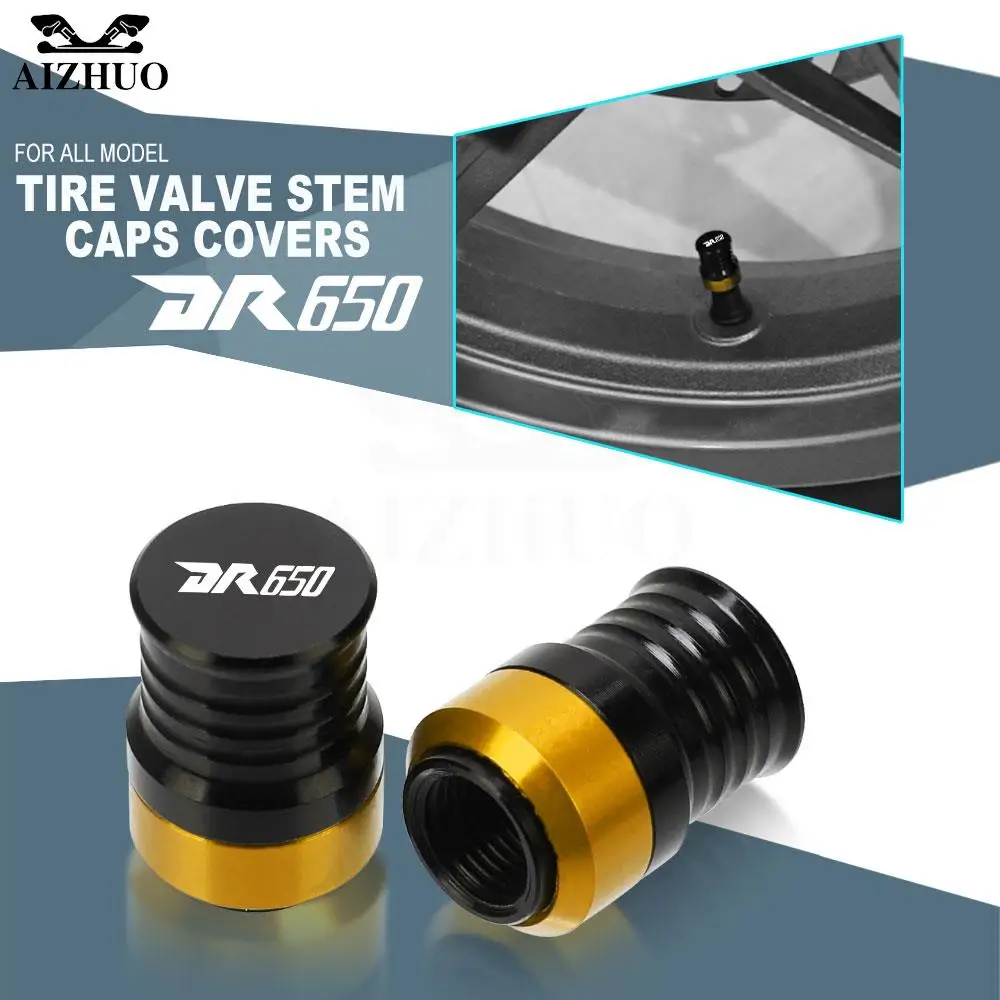 

Motorcycle Wheel Tire Valve Stem Caps Airtight Covers For Suzuki DR650S SE 1994-2023 DR650 650S 2022 2021 2020 2019 18 DR 650 S
