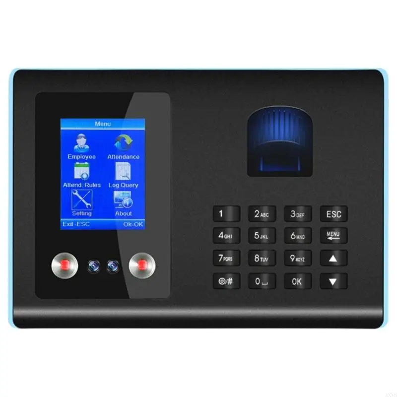 USB Data Management Face Biometric Fingerprint Password Employee Attendance Machine Check-in Device Time Clock Recorder