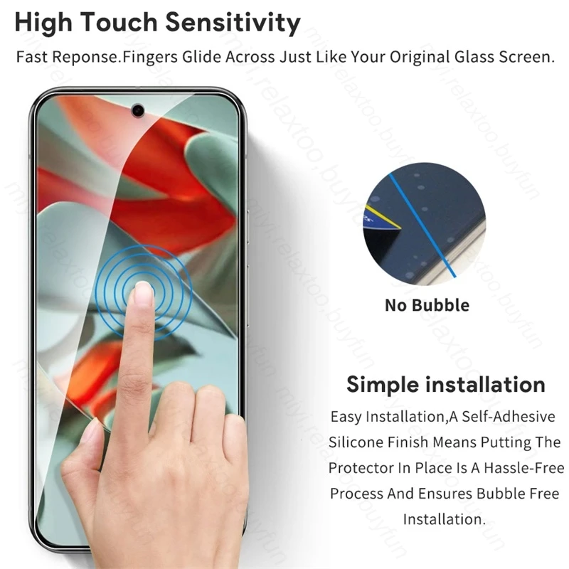 8-in-1 High-Protection Case with Tempered Glass Screen Protector and Camera Guard for Google Pixel 9 Pro XL 5G