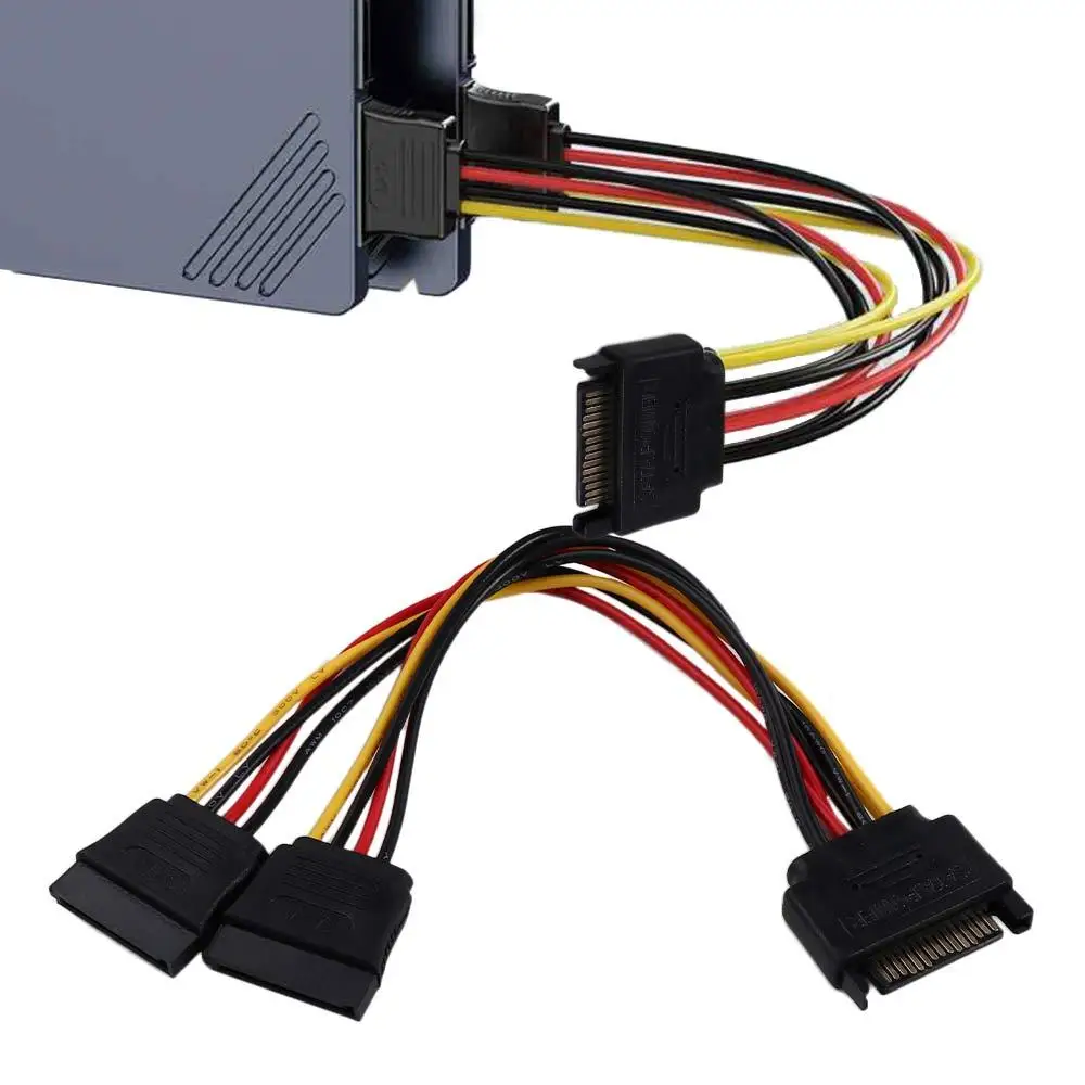 PSU Cable Power Splitter Cable Power Lead Connector Wire SATA Hard Disk SATA Adapter HDD Splitter