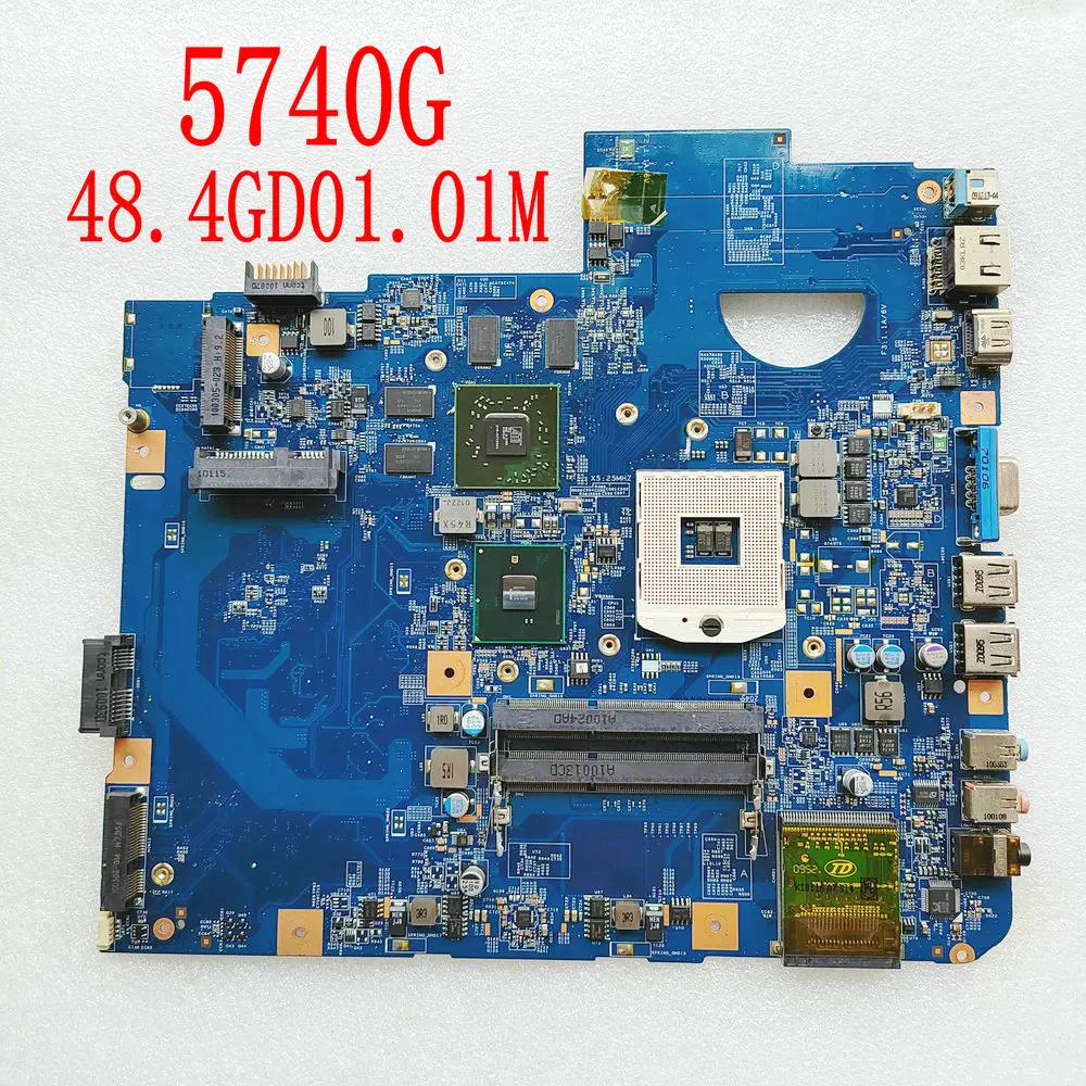 

48.4GD01.01M 48.4GD01.011 09285-1M For Acer Aspire 5740G 5740 Laptop Motherboard MBPRF01001 MB.PRF01.001 HM55 DDR3 HD5650