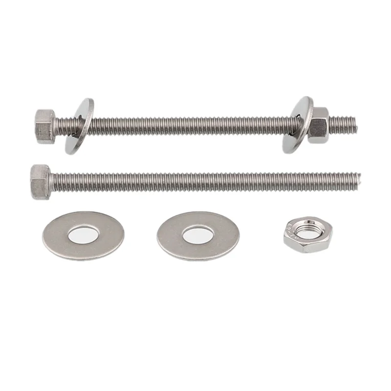 M6 Outer Hexagon Bolts 304 Stainless Steel Full Thread Outer Screws And Nuts Set Accessories Complete Set Screw Extension Screw