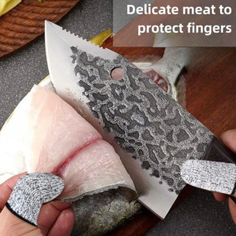 1Pair Finger Cots Cut Resistant Sleeves Thumb Protector Reusable Peel Fingertip Covers Picking Gloves For Kitchen Accessory Tool