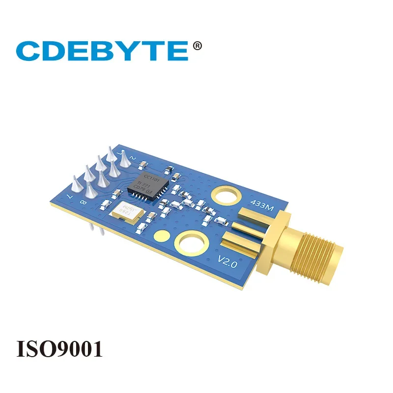 UHF 무선 송수신기 E07-M1101D-SMA 딥 433MHz 송신기 및 리시버 RF 모듈, CC1101 433MHz 100mW SMA 안테나, 5 개