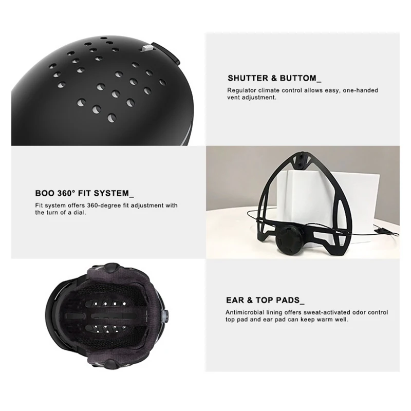 MONU Sports Ski Helmet Image 4