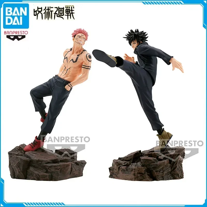 

Original Anime Jujutsu Kaisen Figures Fushiguro Megumi Ryomen Sukuna Combat Combination Action Figures Collectible Model Bandai