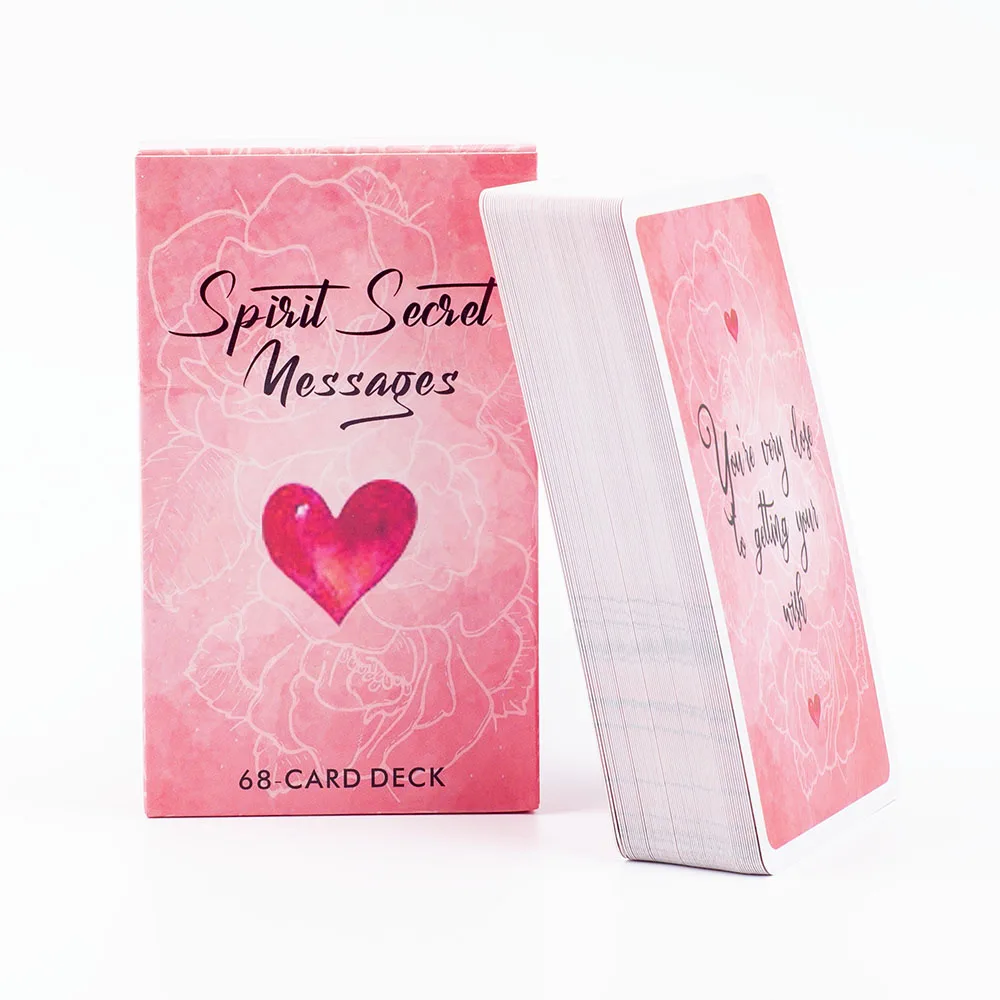 Spirit Secret Messages 68Pcs English Version Oracle Divination Fate Game Deck Tarot Table Board Games Playing Card 10.4x6.1cm 2