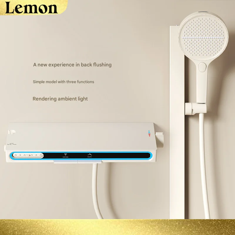 CHOOXIWU- สมาร์ทห้องน้ําระบบเทอร์โมสําหรับห้องน้ําทองเหลืองในครัวเรือนดิจิตอลชุด Wall Mount ฝักบัวอาบน้ําสปา 1