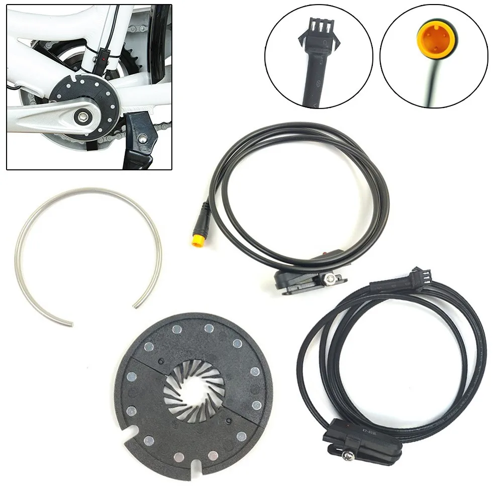 12 Magnet E-Bike Split Disk PAS Sensor Bicycle Split PAS Pedal Assist Sensor Cadence Speed KT-D12L For Left Side Bottom Brackets