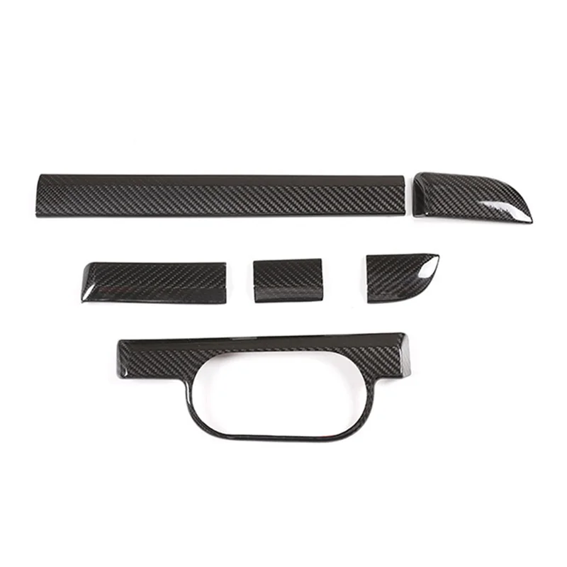 

Для Porsche 911 718 2011-2018, Центральная панель управления сухим углеродным волокном, отделка, наклейка, украшение автомобиля