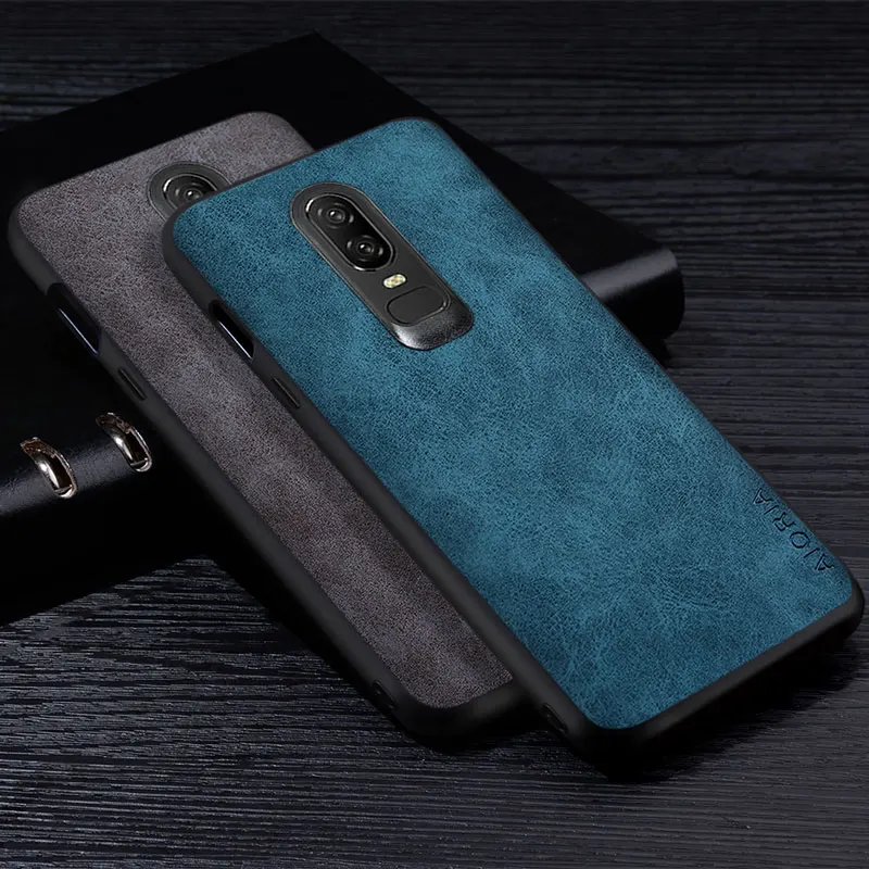 Custodia in pelle PU Premium per Oneplus 6 6T Cover tinta una resistente ai graffi per custodia Oneplus 6  202192403